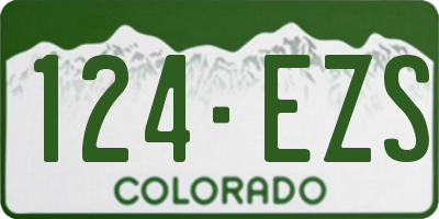 CO license plate 124EZS