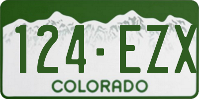 CO license plate 124EZX