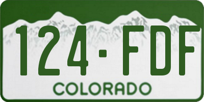 CO license plate 124FDF
