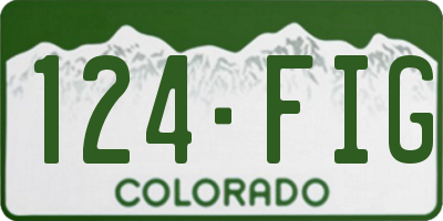 CO license plate 124FIG