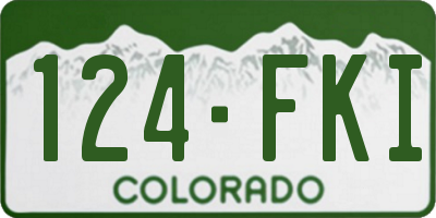 CO license plate 124FKI