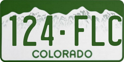 CO license plate 124FLC