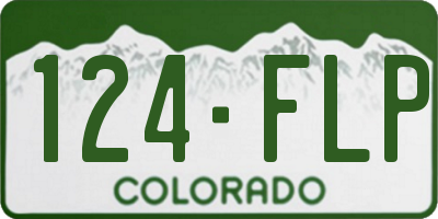 CO license plate 124FLP