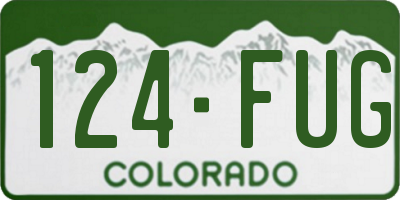 CO license plate 124FUG