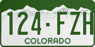 CO license plate 124FZH