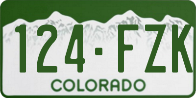 CO license plate 124FZK