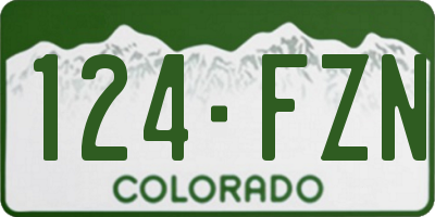 CO license plate 124FZN