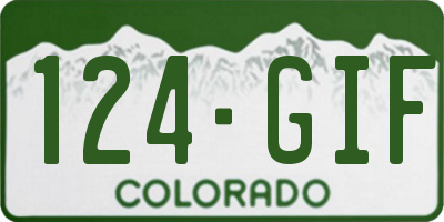 CO license plate 124GIF