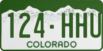 CO license plate 124HHU