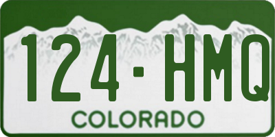 CO license plate 124HMQ