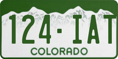 CO license plate 124IAT