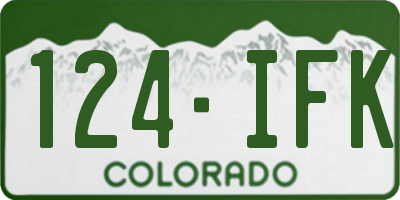 CO license plate 124IFK