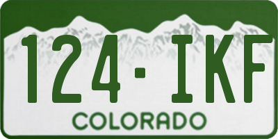 CO license plate 124IKF