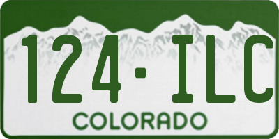 CO license plate 124ILC