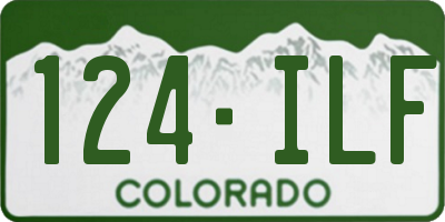 CO license plate 124ILF