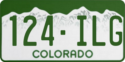 CO license plate 124ILG