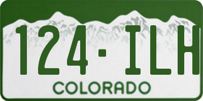 CO license plate 124ILH