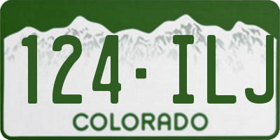 CO license plate 124ILJ