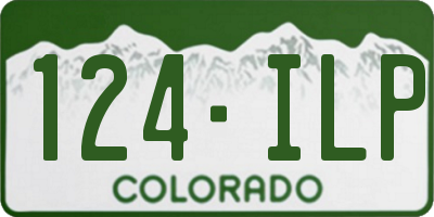 CO license plate 124ILP