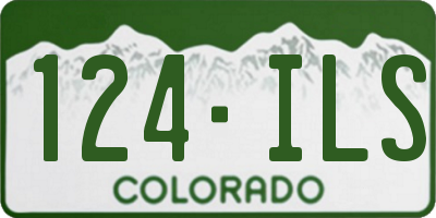 CO license plate 124ILS