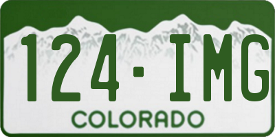 CO license plate 124IMG