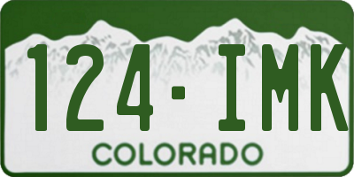 CO license plate 124IMK