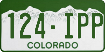 CO license plate 124IPP