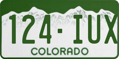CO license plate 124IUX