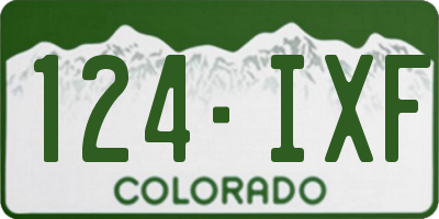 CO license plate 124IXF