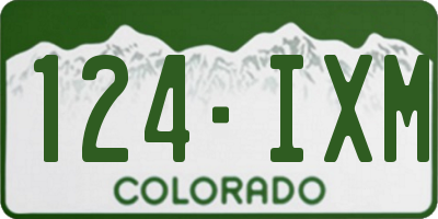 CO license plate 124IXM