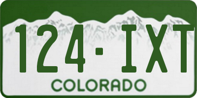 CO license plate 124IXT