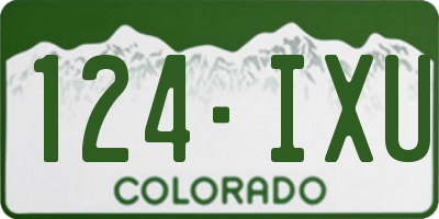CO license plate 124IXU