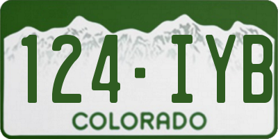 CO license plate 124IYB
