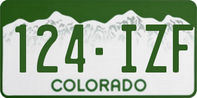 CO license plate 124IZF