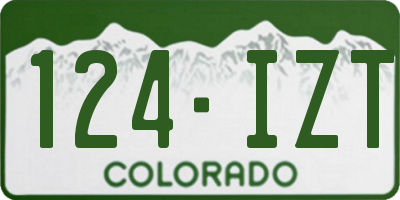 CO license plate 124IZT