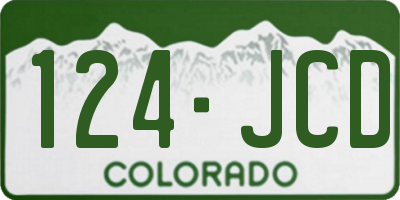 CO license plate 124JCD