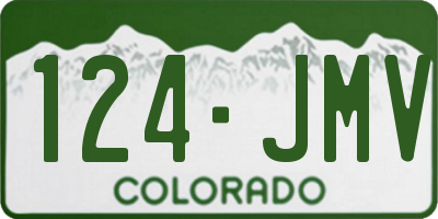 CO license plate 124JMV