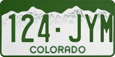 CO license plate 124JYM