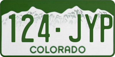 CO license plate 124JYP