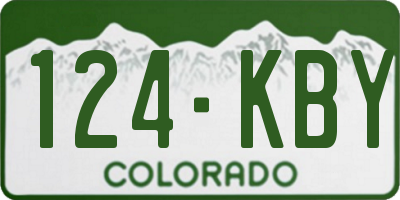 CO license plate 124KBY