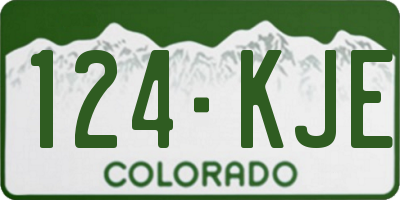 CO license plate 124KJE