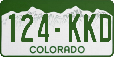 CO license plate 124KKD