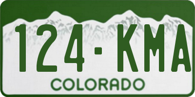 CO license plate 124KMA