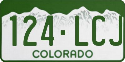 CO license plate 124LCJ