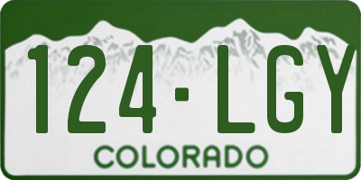 CO license plate 124LGY
