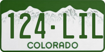 CO license plate 124LIL
