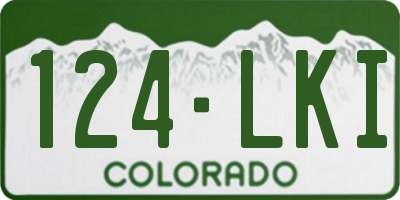CO license plate 124LKI