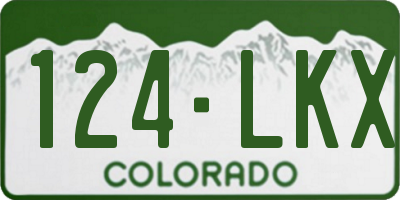 CO license plate 124LKX