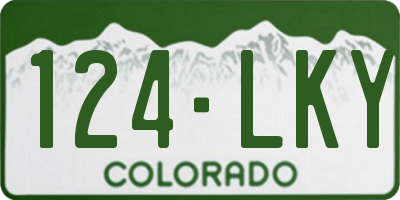CO license plate 124LKY