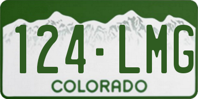 CO license plate 124LMG